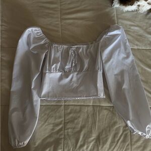 Elegant White Puff Sleeve Top